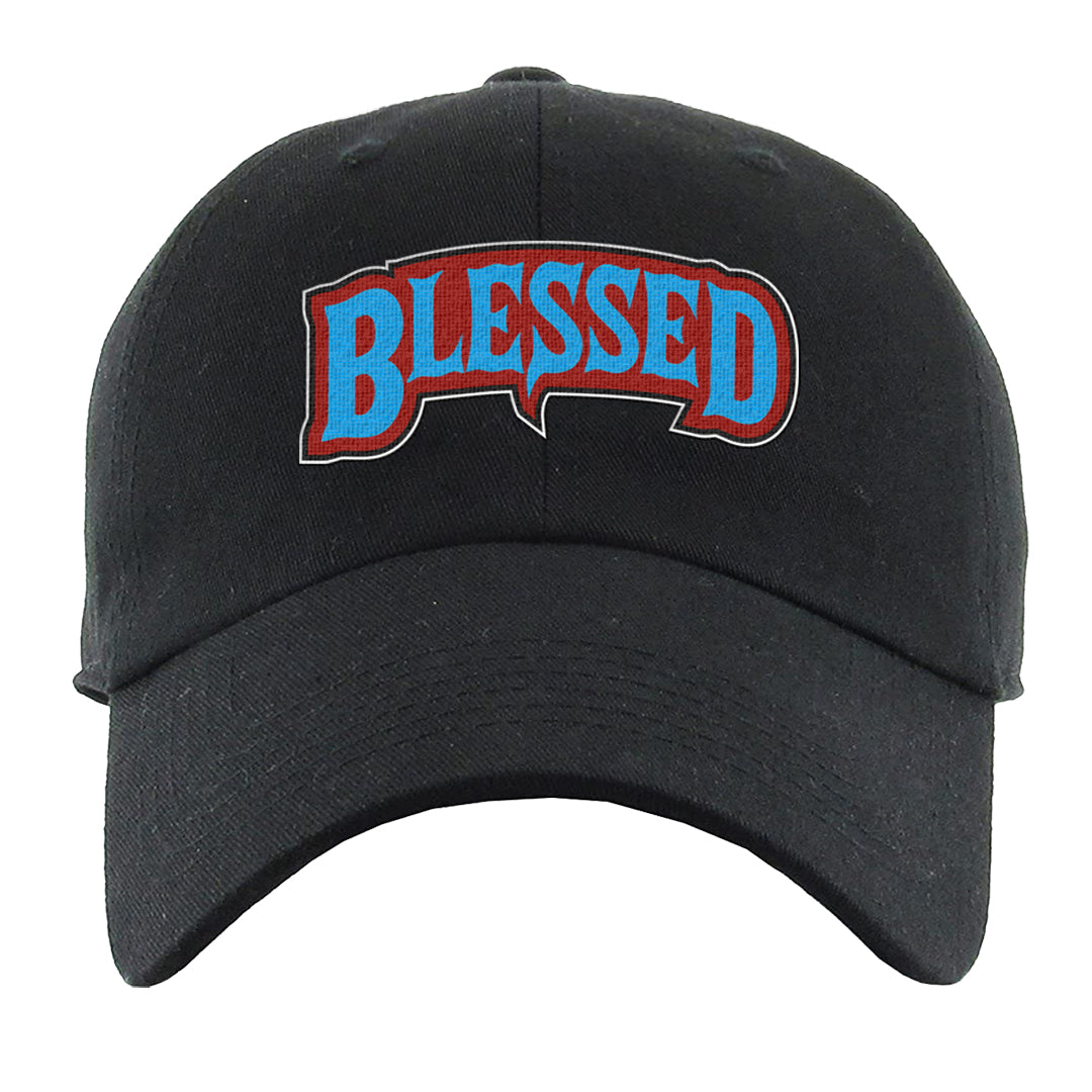 UNC to CHI Low 1s Dad Hat | Blessed Arch, Black