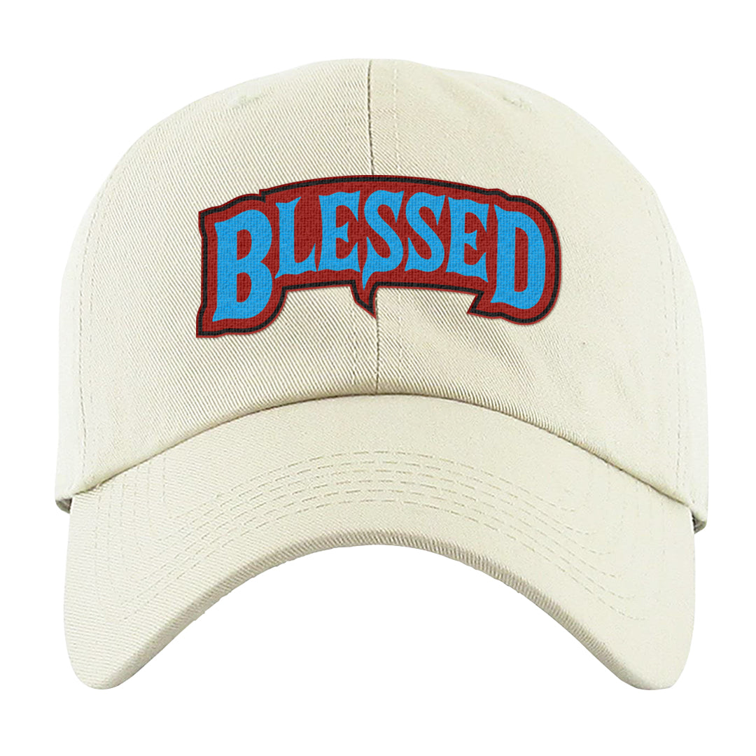 UNC to CHI Low 1s Dad Hat | Blessed Arch, White