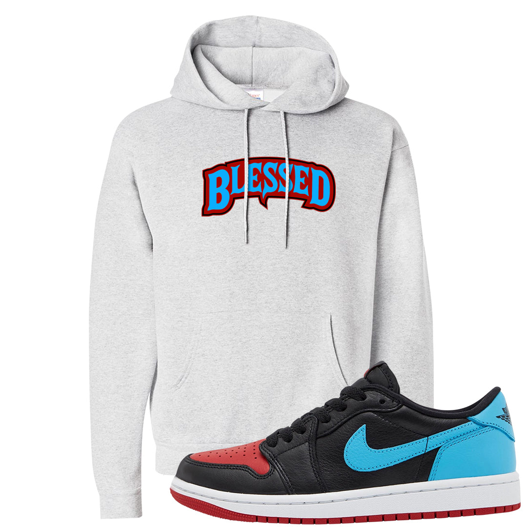UNC to CHI Low 1s Hoodie | Blessed Arch, Ash