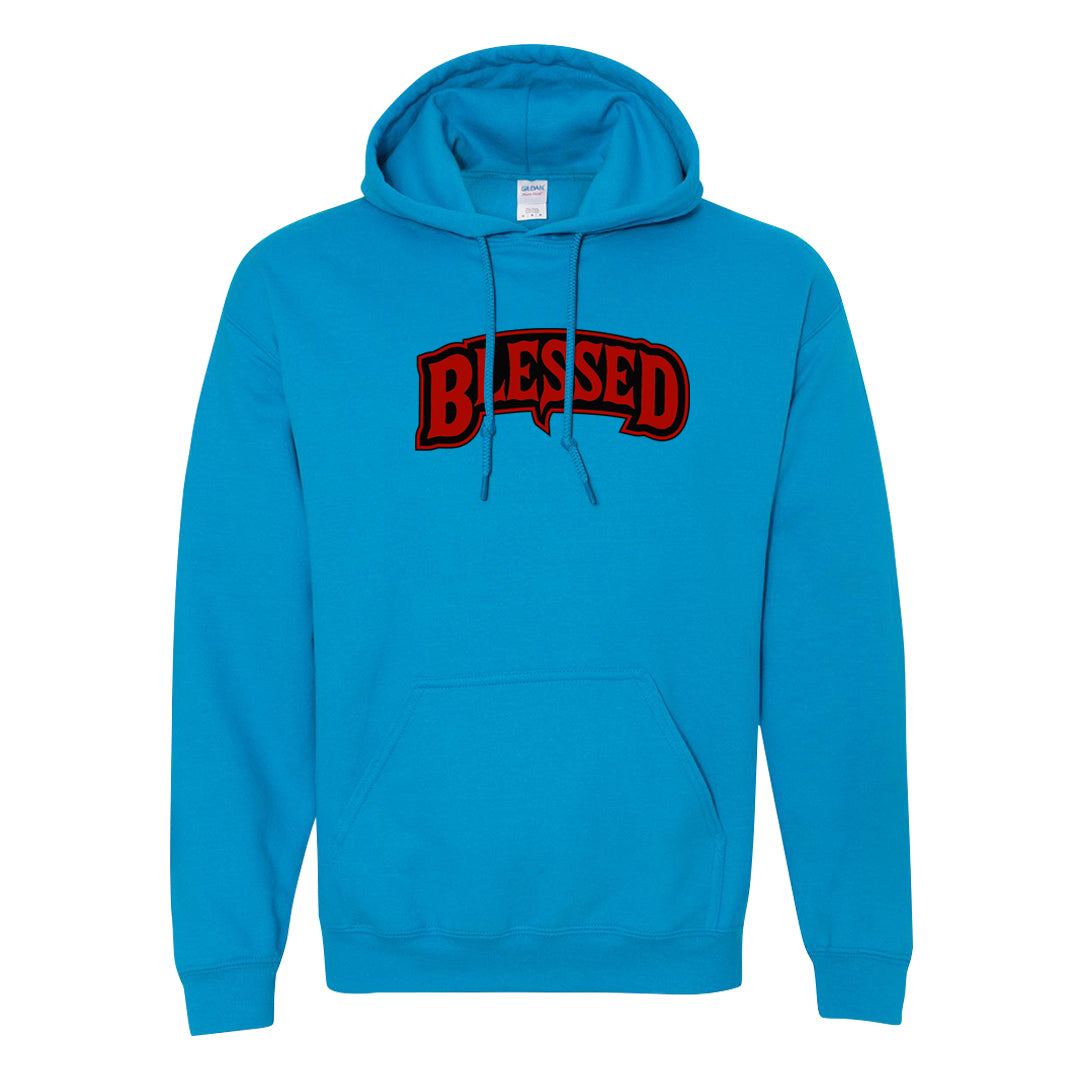 UNC to CHI Low 1s Hoodie | Blessed Arch, Sapphire