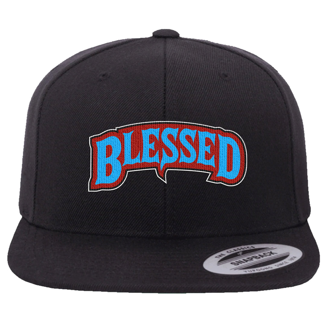 UNC to CHI Low 1s Snapback Hat | Blessed Arch, Black