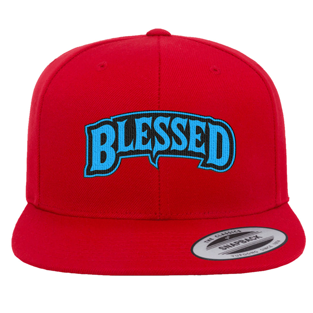 UNC to CHI Low 1s Snapback Hat | Blessed Arch, Red