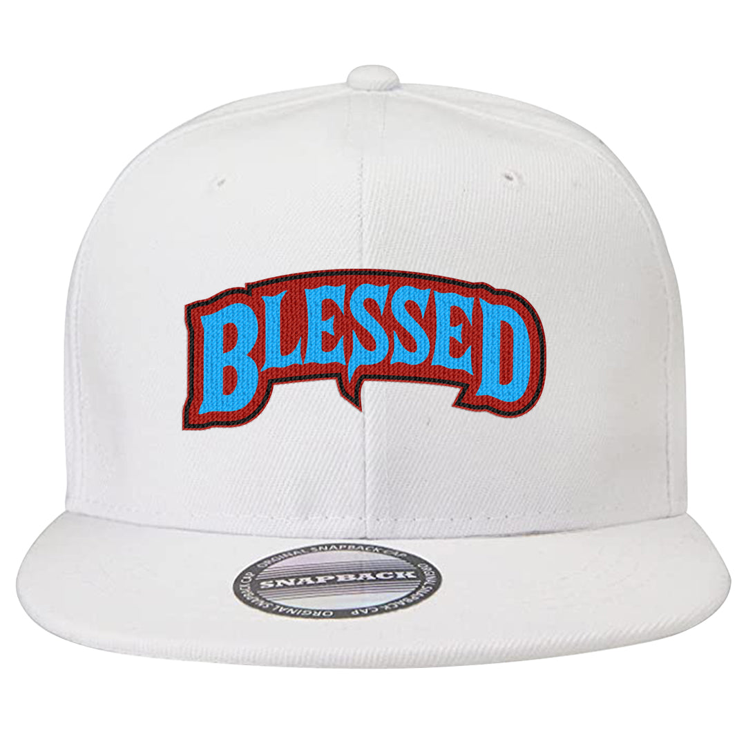 UNC to CHI Low 1s Snapback Hat | Blessed Arch, White