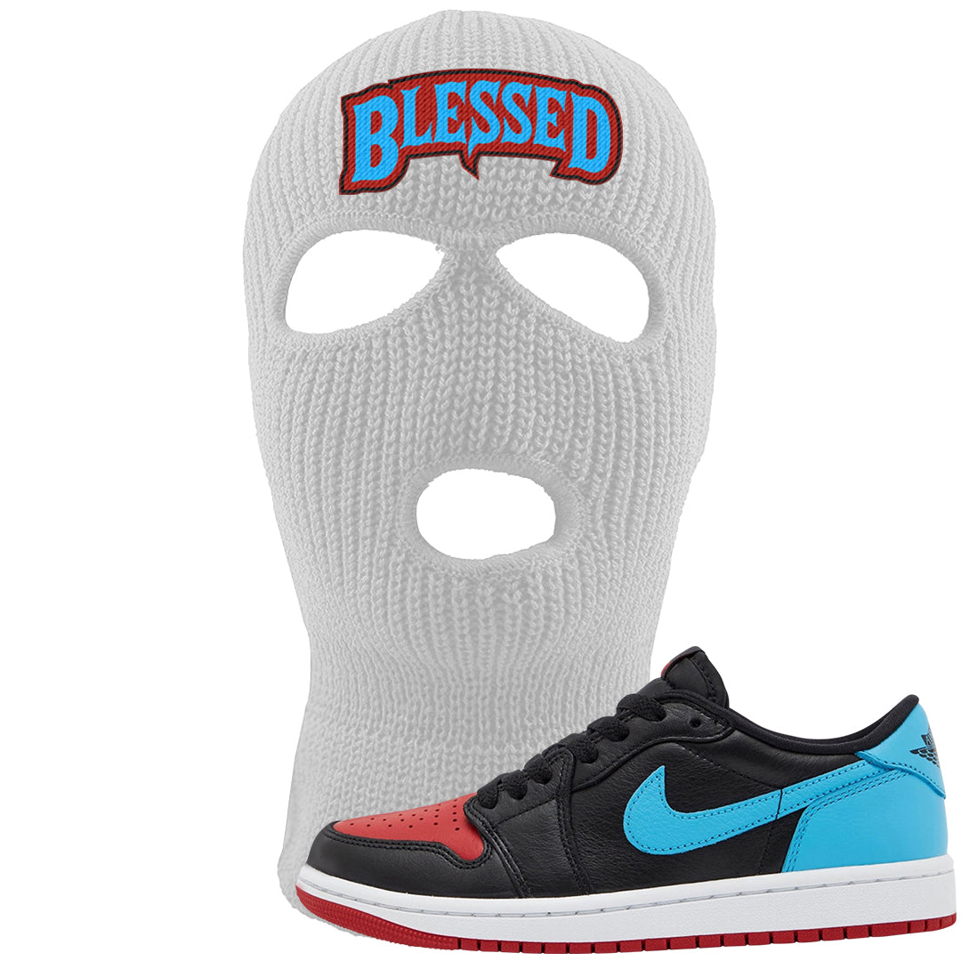 UNC to CHI Low 1s Ski Mask | Blessed Arch, White