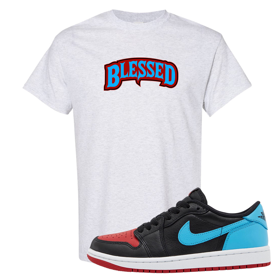 UNC to CHI Low 1s T Shirt | Blessed Arch, Ash