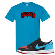 UNC to CHI Low 1s T Shirt | Blessed Arch, Sapphire