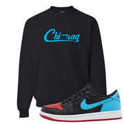 UNC to CHI Low 1s Crewneck Sweatshirt | Chiraq, Black