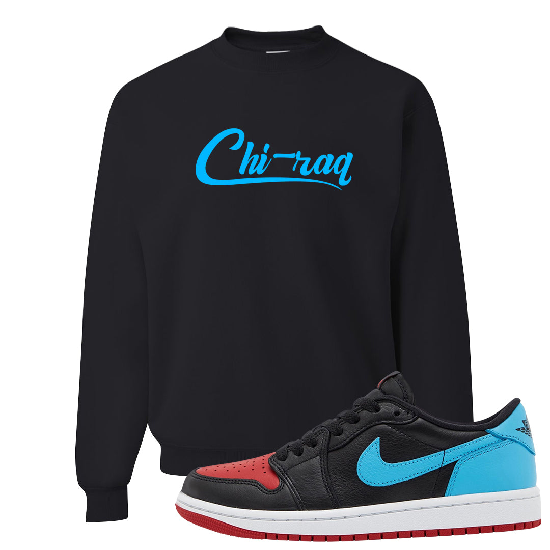 UNC to CHI Low 1s Crewneck Sweatshirt | Chiraq, Black