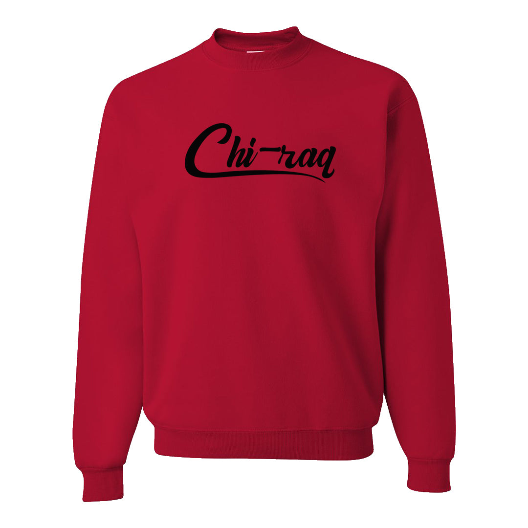 UNC to CHI Low 1s Crewneck Sweatshirt | Chiraq, Red