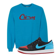 UNC to CHI Low 1s Crewneck Sweatshirt | Chiraq, Sapphire