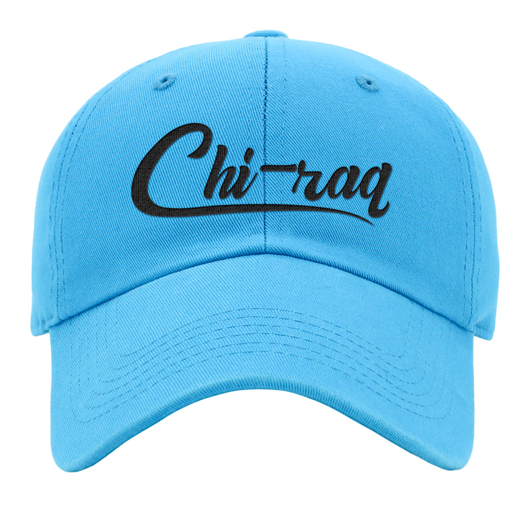 UNC to CHI Low 1s Dad Hat | Chiraq, Aqua