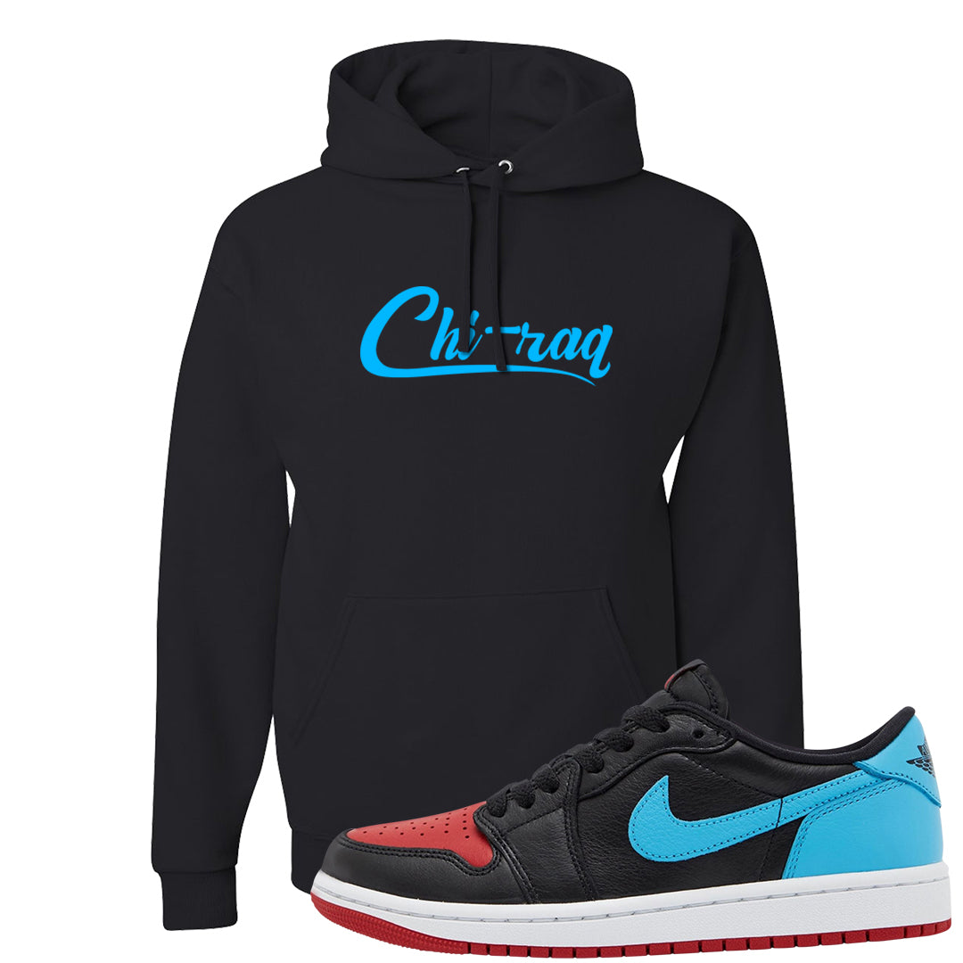 UNC to CHI Low 1s Hoodie | Chiraq, Black