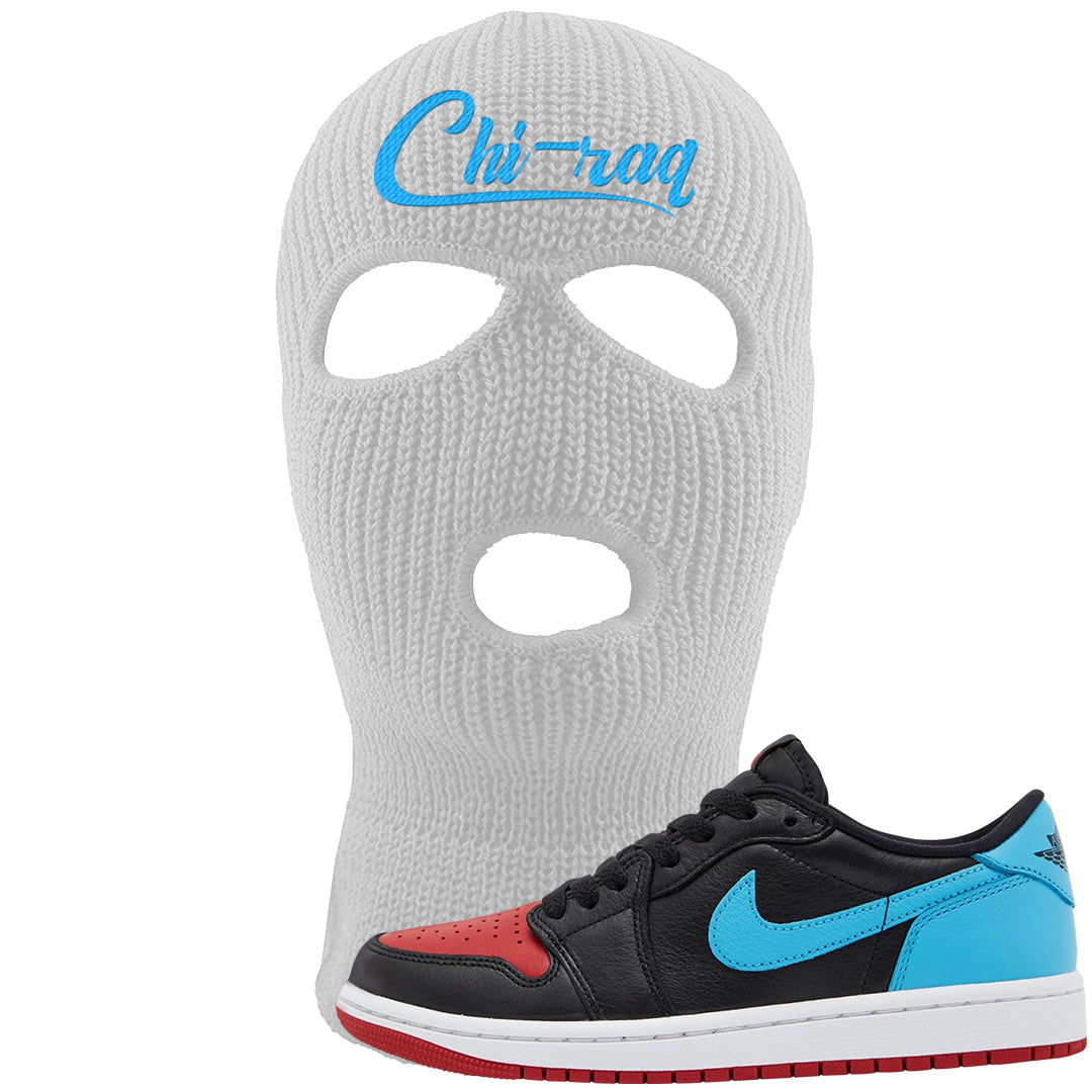 UNC to CHI Low 1s Ski Mask | Chiraq, White