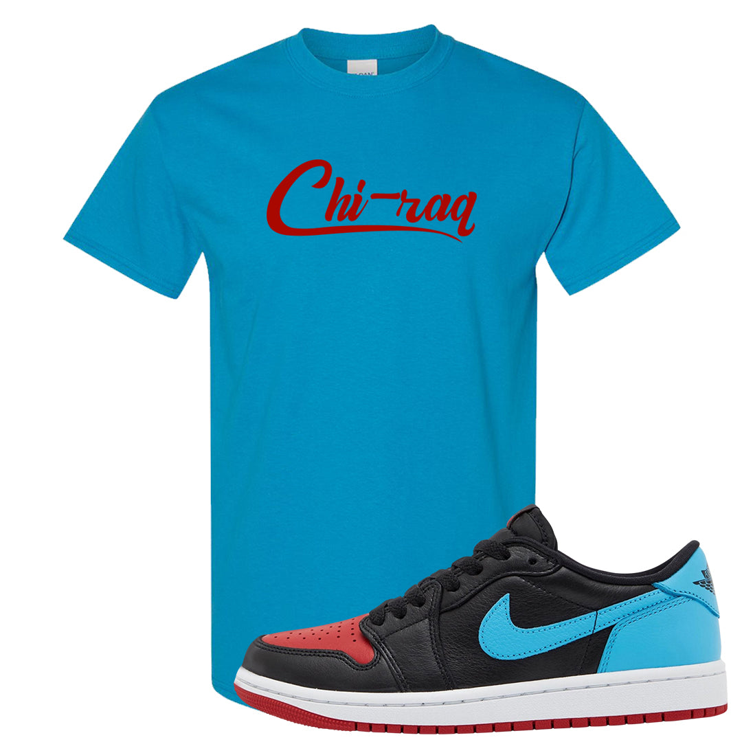 UNC to CHI Low 1s T Shirt | Chiraq, Sapphire