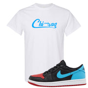 UNC to CHI Low 1s T Shirt | Chiraq, White