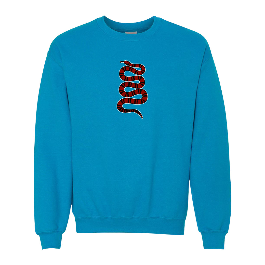 UNC to CHI Low 1s Crewneck Sweatshirt | Coiled Snake, Sapphire