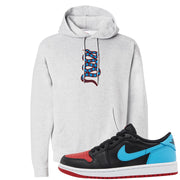 UNC to CHI Low 1s Hoodie | Coiled Snake, Ash