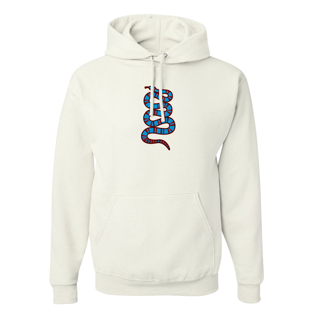 UNC to CHI Low 1s Hoodie | Coiled Snake, White