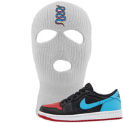 UNC to CHI Low 1s Ski Mask | Coiled Snake, White