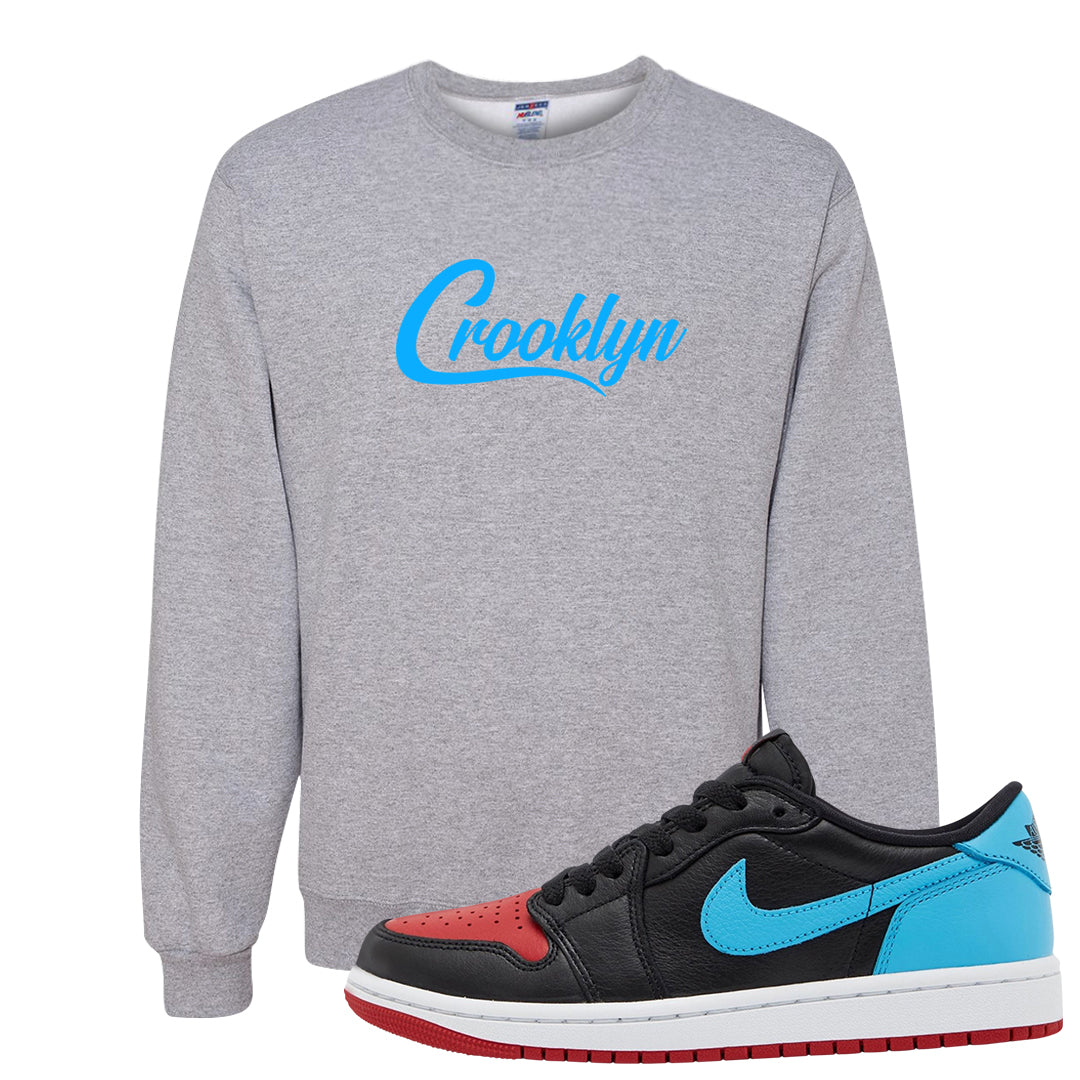 UNC to CHI Low 1s Crewneck Sweatshirt | Crooklyn, Ash