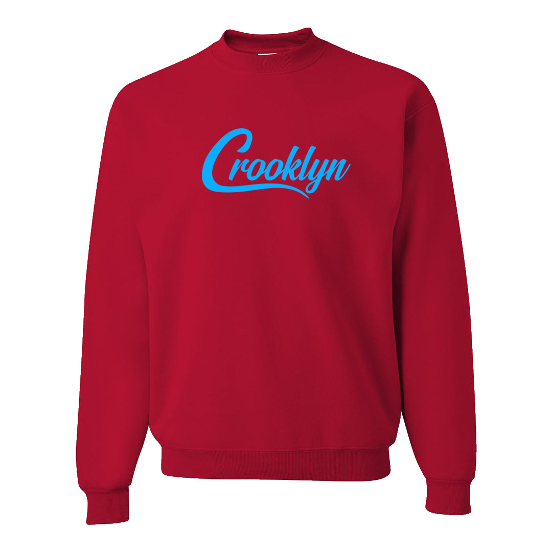 UNC to CHI Low 1s Crewneck Sweatshirt | Crooklyn, Red