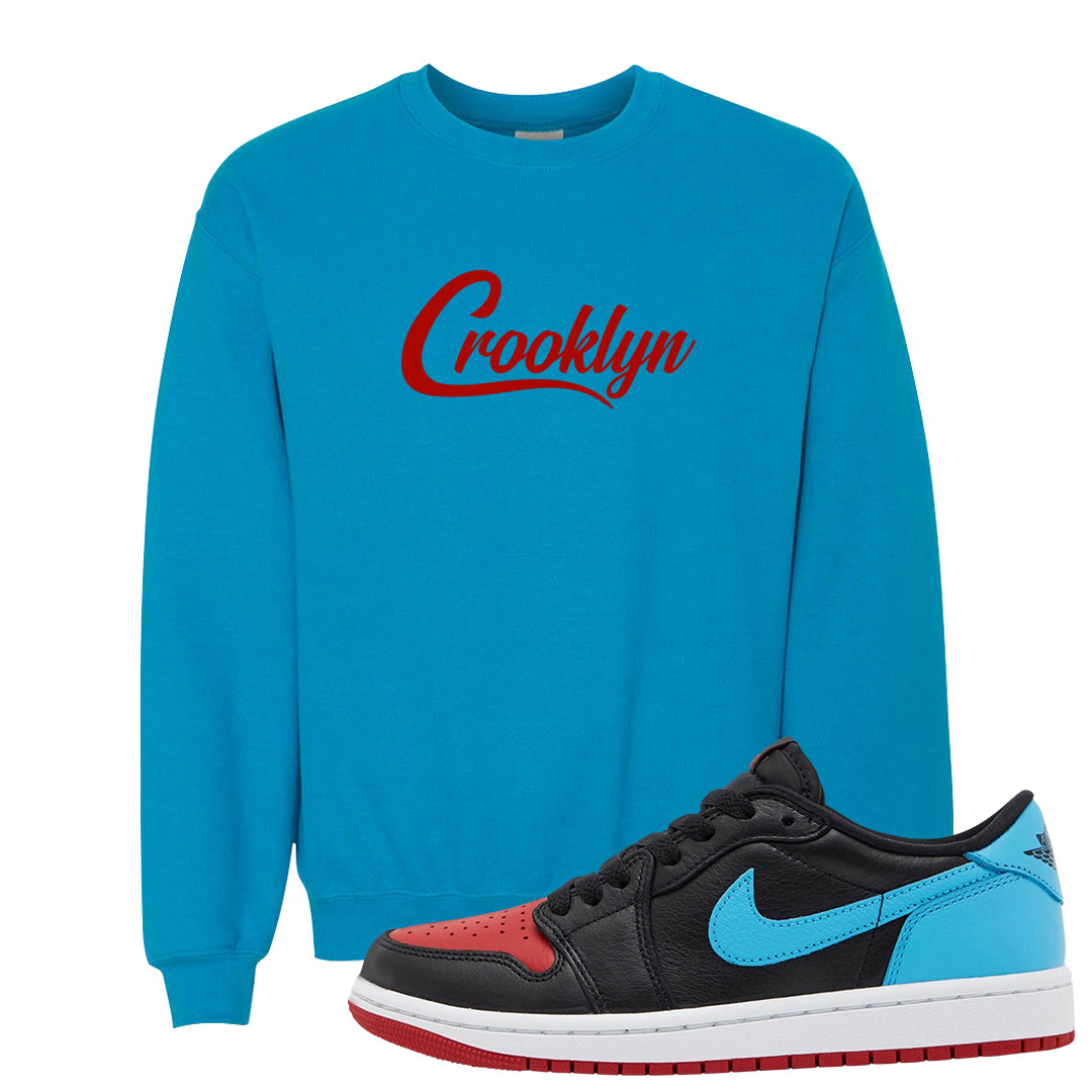 UNC to CHI Low 1s Crewneck Sweatshirt | Crooklyn, Sapphire