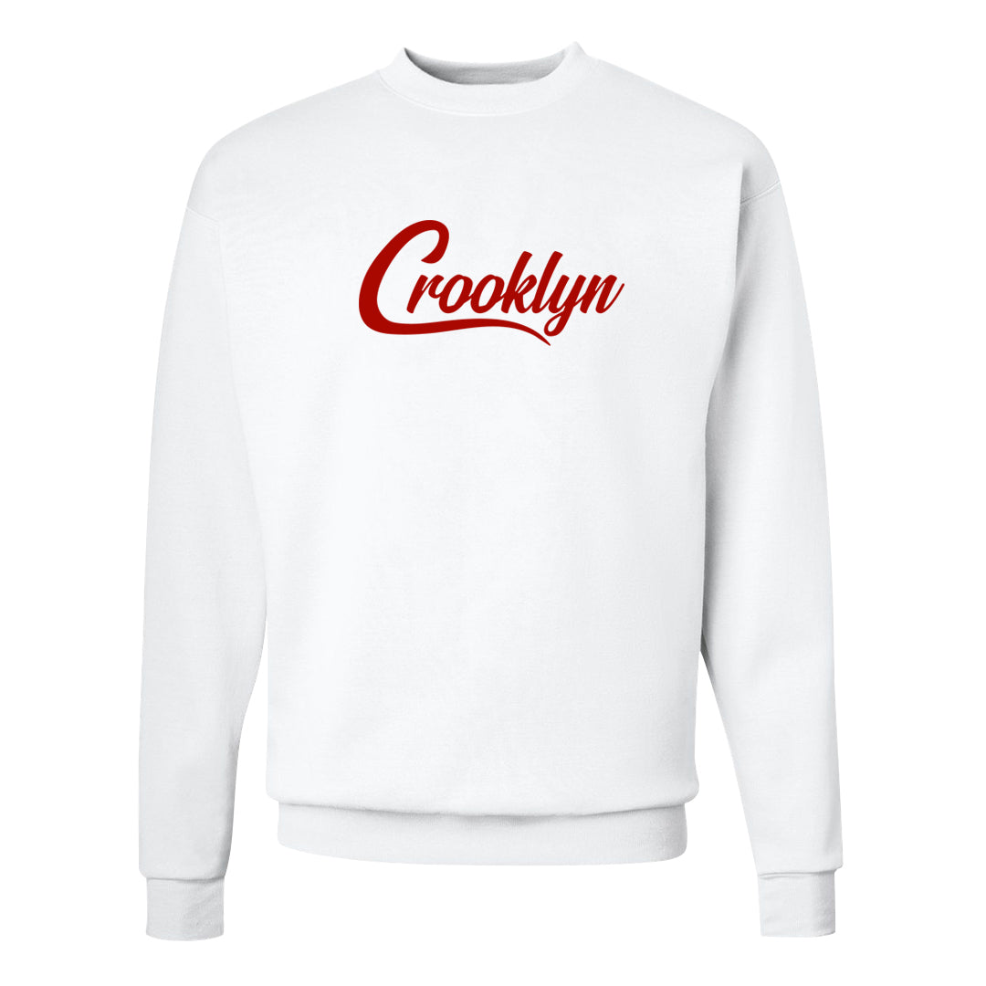 UNC to CHI Low 1s Crewneck Sweatshirt | Crooklyn, White