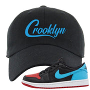 UNC to CHI Low 1s Dad Hat | Crooklyn, Black