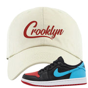 UNC to CHI Low 1s Dad Hat | Crooklyn, White