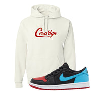 UNC to CHI Low 1s Hoodie | Crooklyn, White