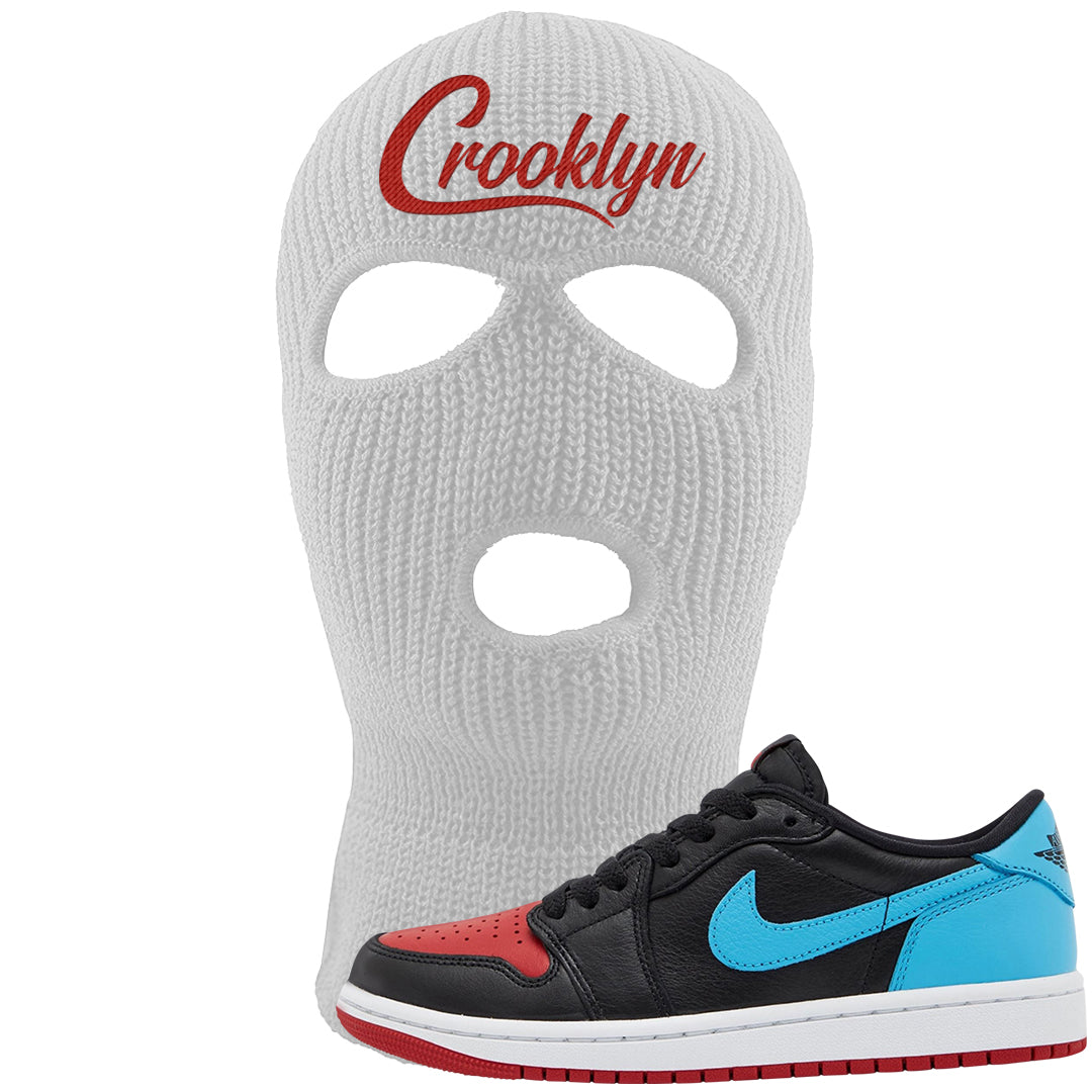 UNC to CHI Low 1s Ski Mask | Crooklyn, White