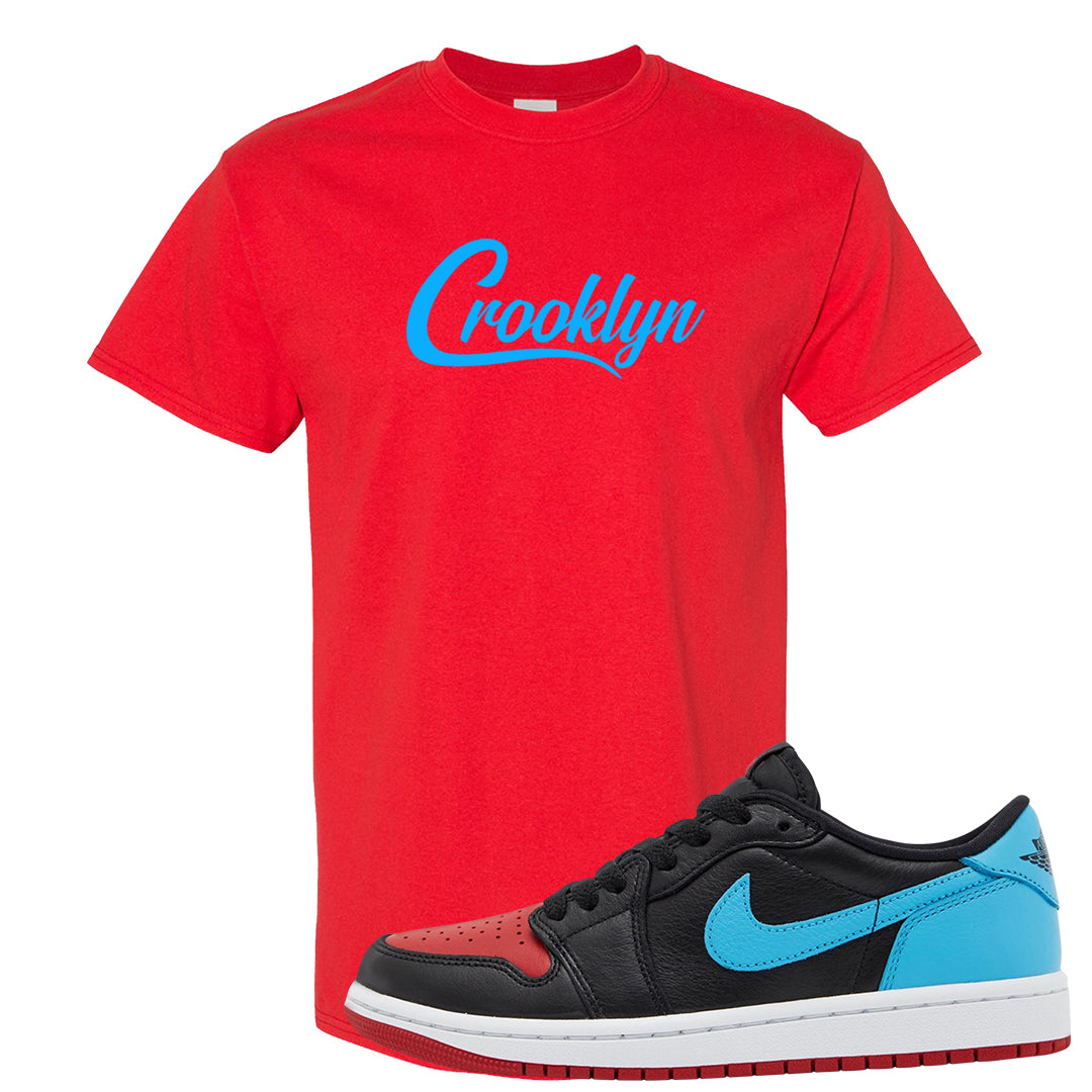 UNC to CHI Low 1s T Shirt | Crooklyn, Red