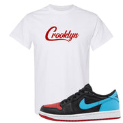 UNC to CHI Low 1s T Shirt | Crooklyn, White