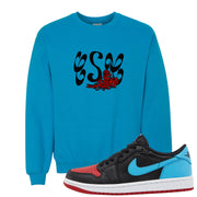 UNC to CHI Low 1s Crewneck Sweatshirt | Certified Sneakerhead, Sapphire