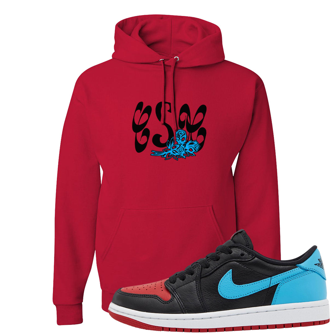 UNC to CHI Low 1s Hoodie | Certified Sneakerhead, Red