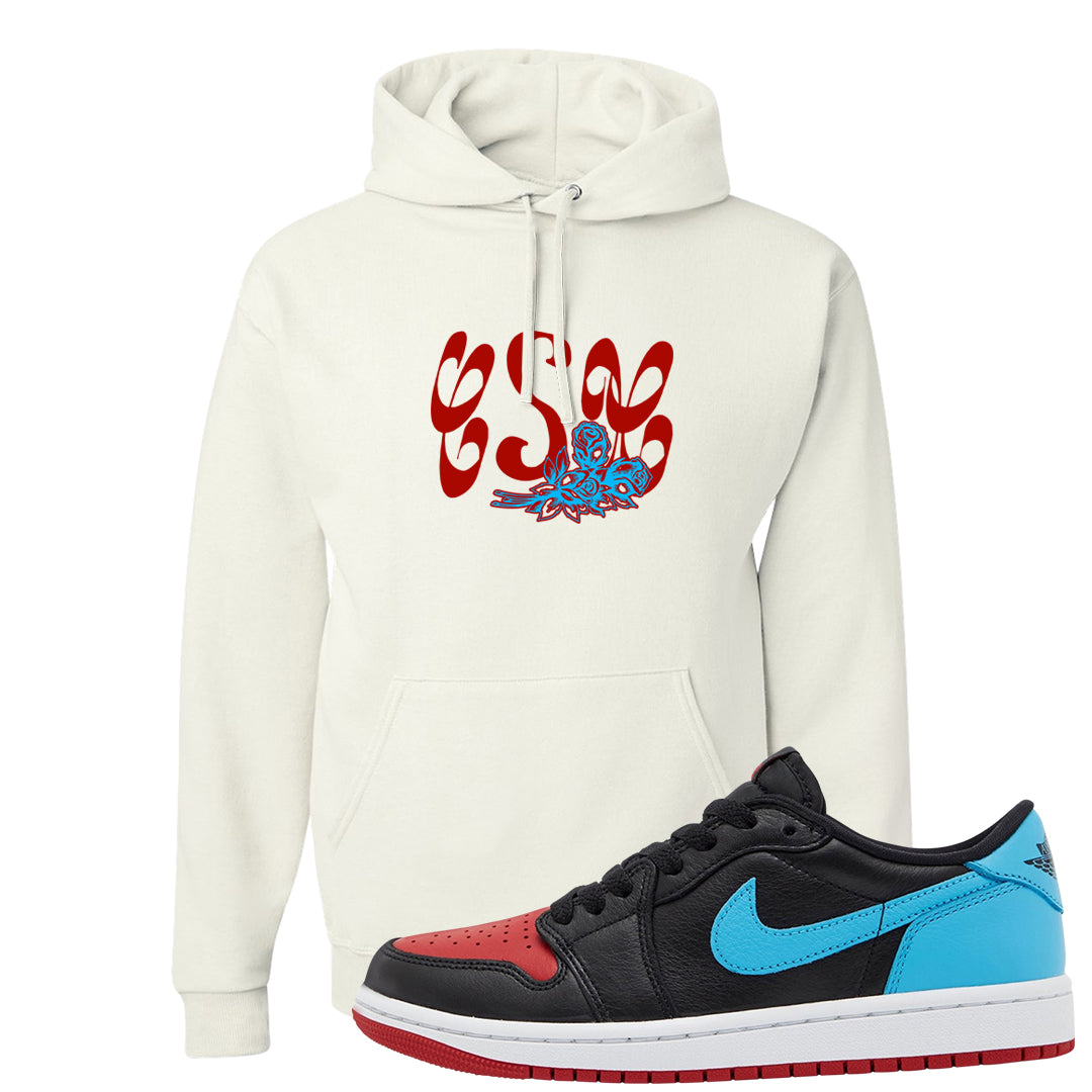 UNC to CHI Low 1s Hoodie | Certified Sneakerhead, White