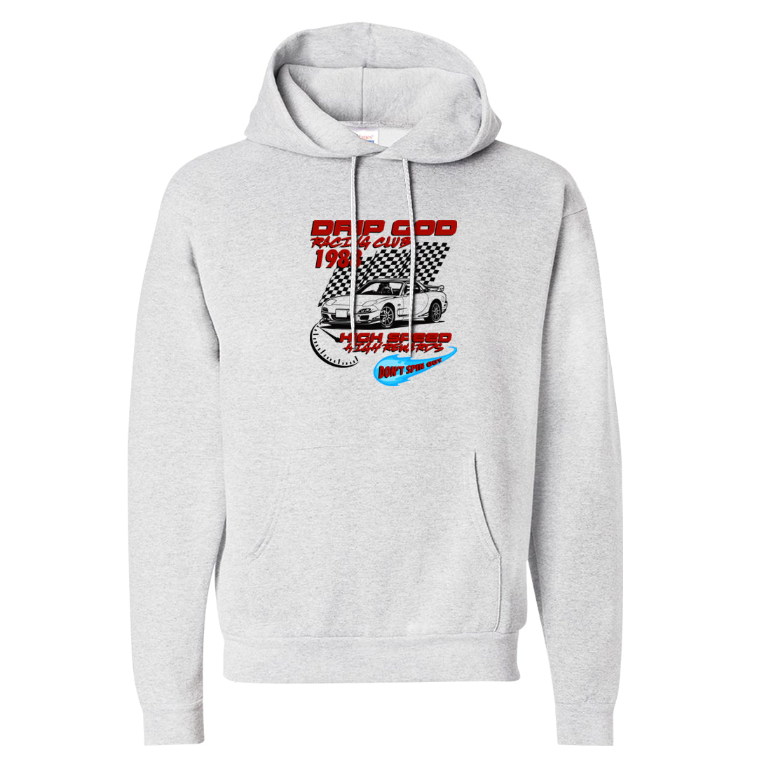 UNC to CHI Low 1s Hoodie | Drip God Racing Club, Ash