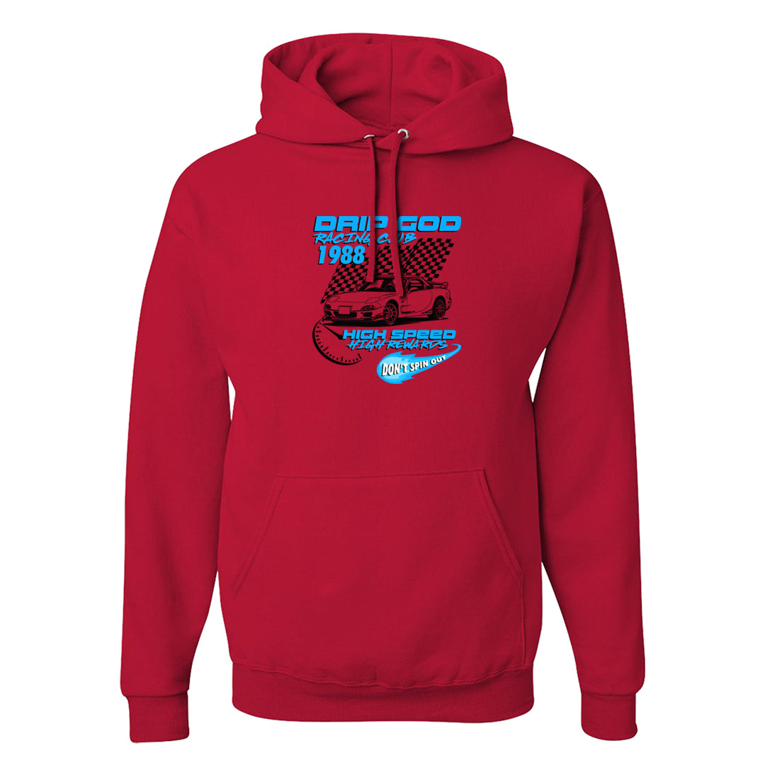 UNC to CHI Low 1s Hoodie | Drip God Racing Club, Red