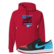 UNC to CHI Low 1s Hoodie | Drip God Racing Club, Red