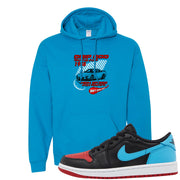 UNC to CHI Low 1s Hoodie | Drip God Racing Club, Sapphire