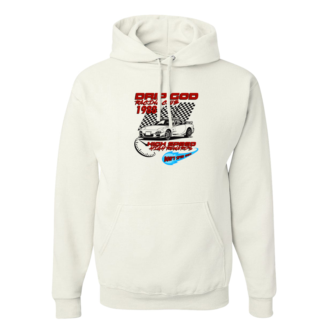 UNC to CHI Low 1s Hoodie | Drip God Racing Club, White