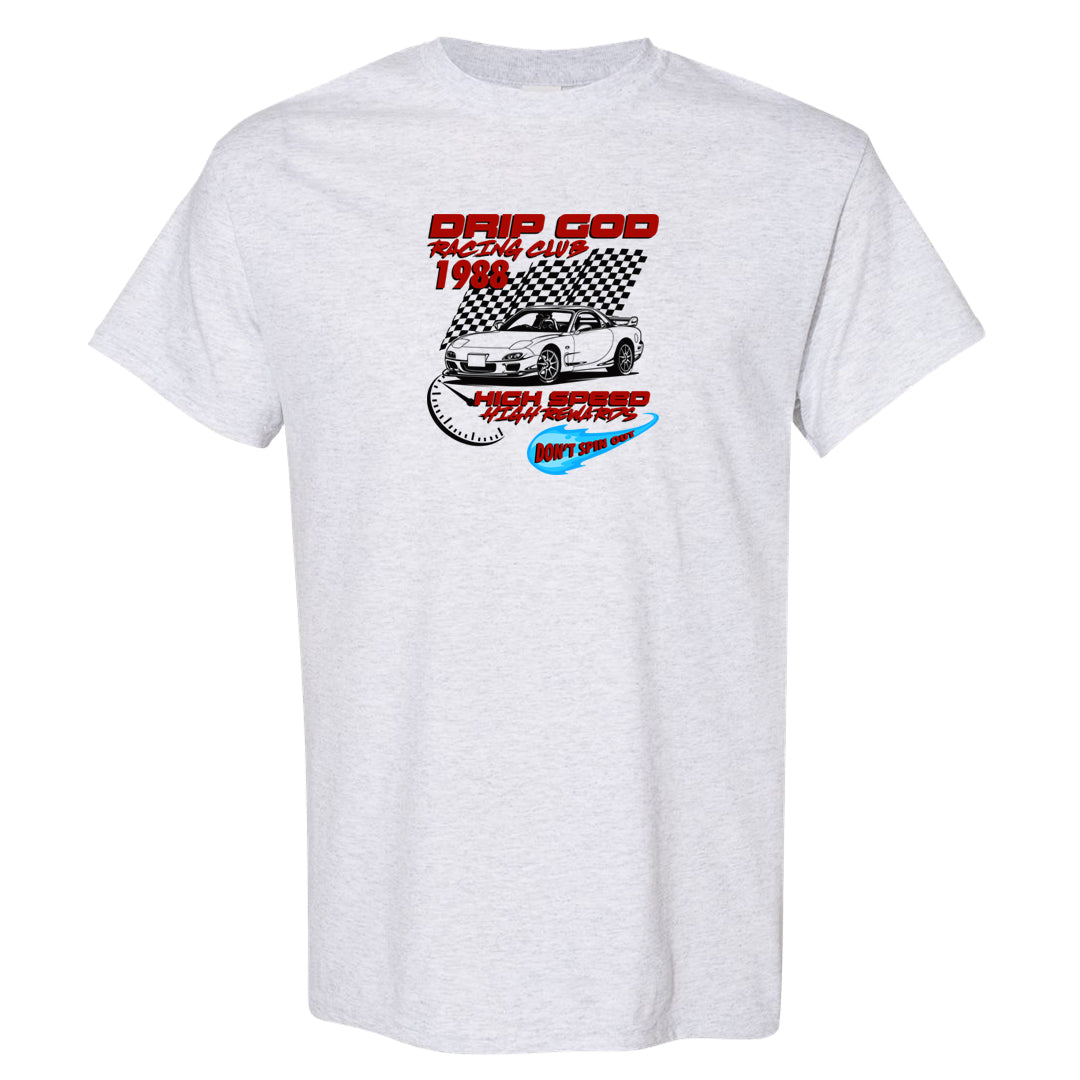 UNC to CHI Low 1s T Shirt | Drip God Racing Club, Ash