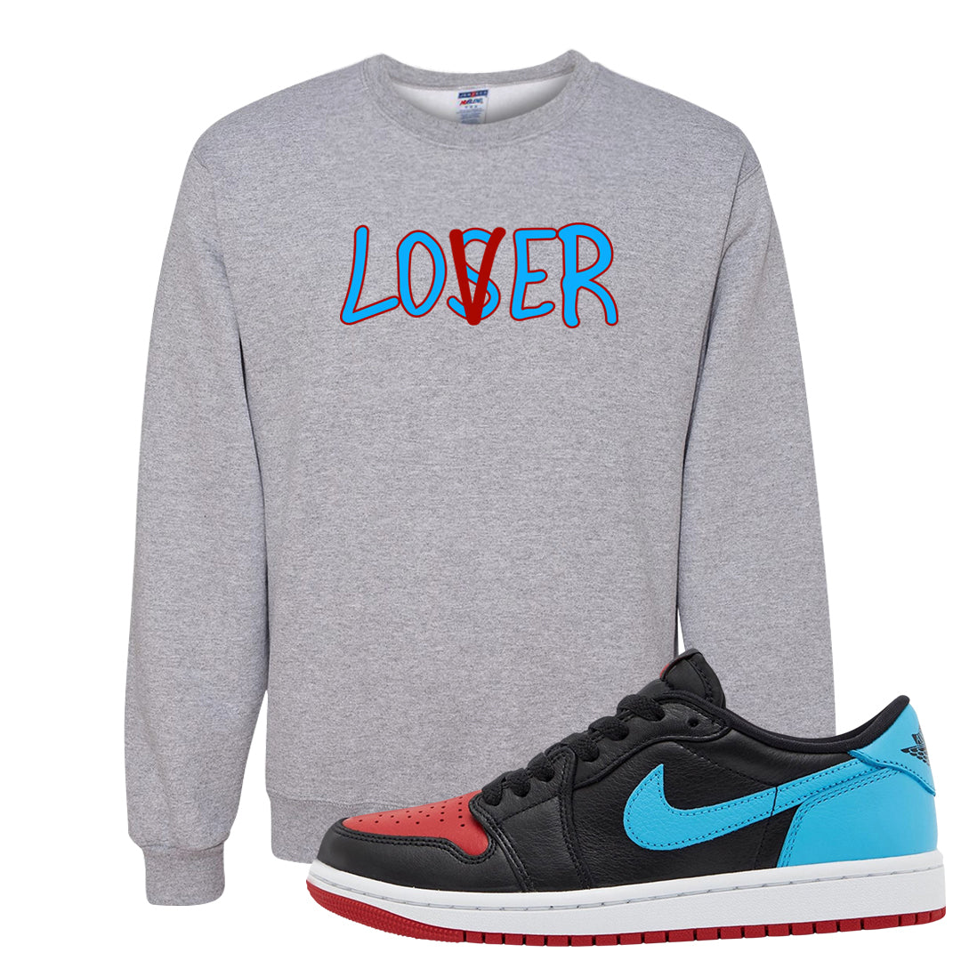 UNC to CHI Low 1s Crewneck Sweatshirt | Lover, Ash