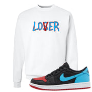 UNC to CHI Low 1s Crewneck Sweatshirt | Lover, White