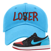 UNC to CHI Low 1s Dad Hat | Lover, Aqua