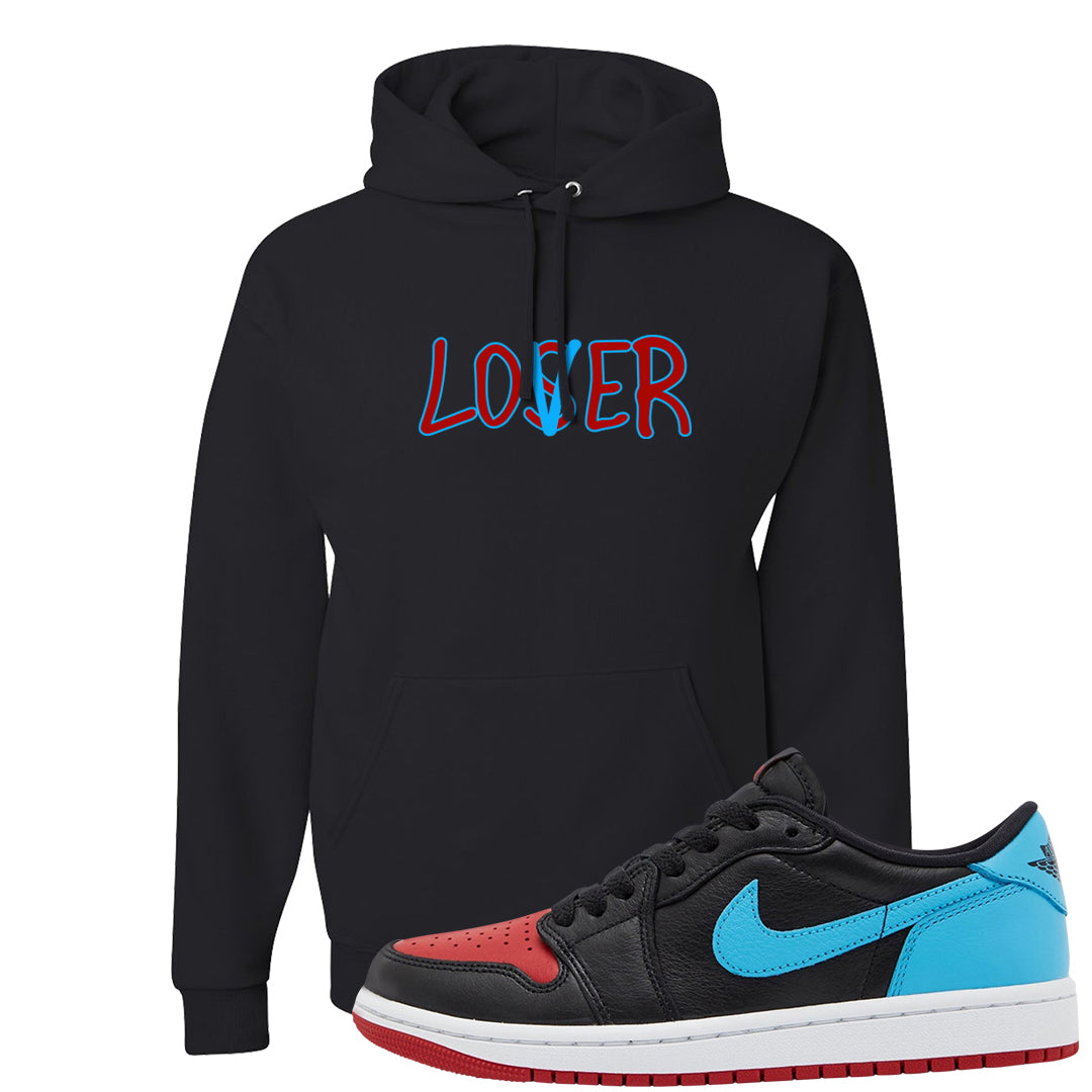 UNC to CHI Low 1s Hoodie | Lover, Black