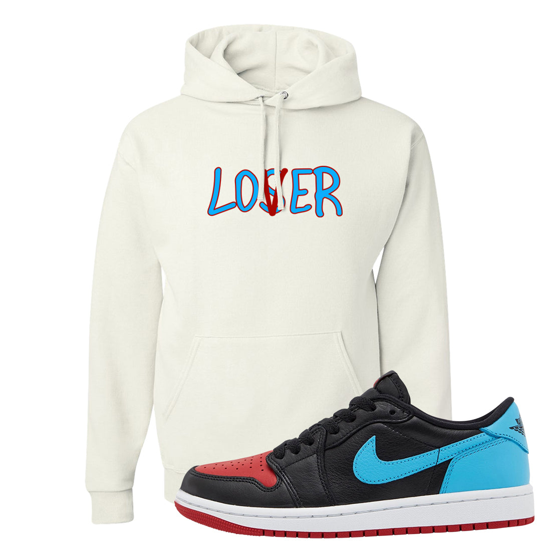 UNC to CHI Low 1s Hoodie | Lover, White