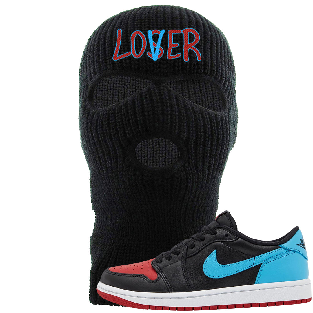 UNC to CHI Low 1s Ski Mask | Lover, Black