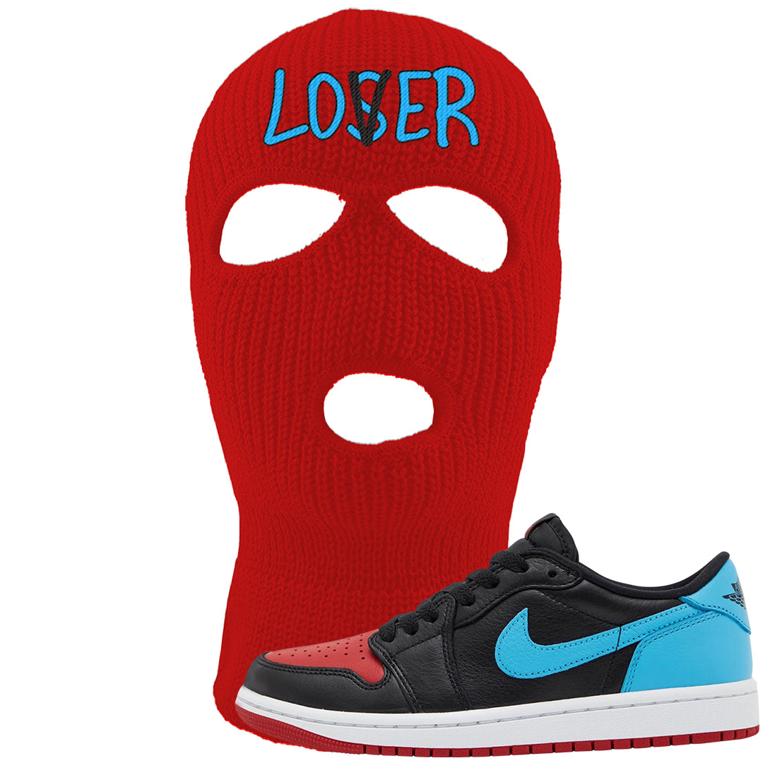 UNC to CHI Low 1s Ski Mask | Lover, Red