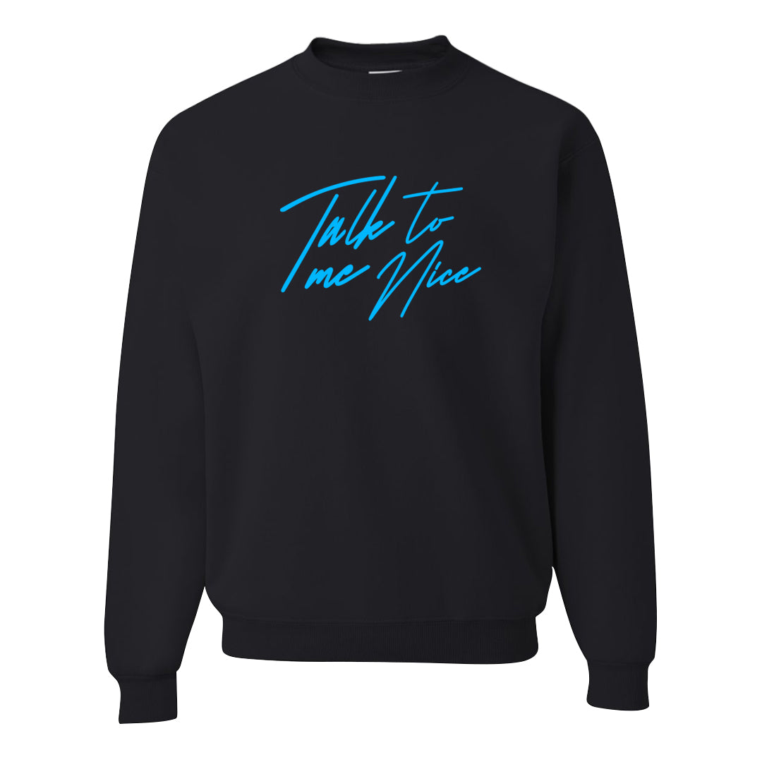 UNC to CHI Low 1s Crewneck Sweatshirt | Talk To Me Nice, Black